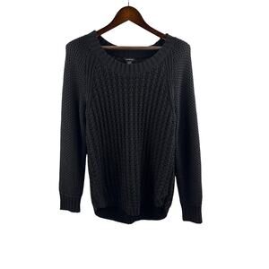 Women’s Calvin Klein Jeans XL Black Cable Knot Sweater